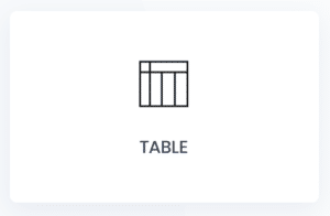 widget Table