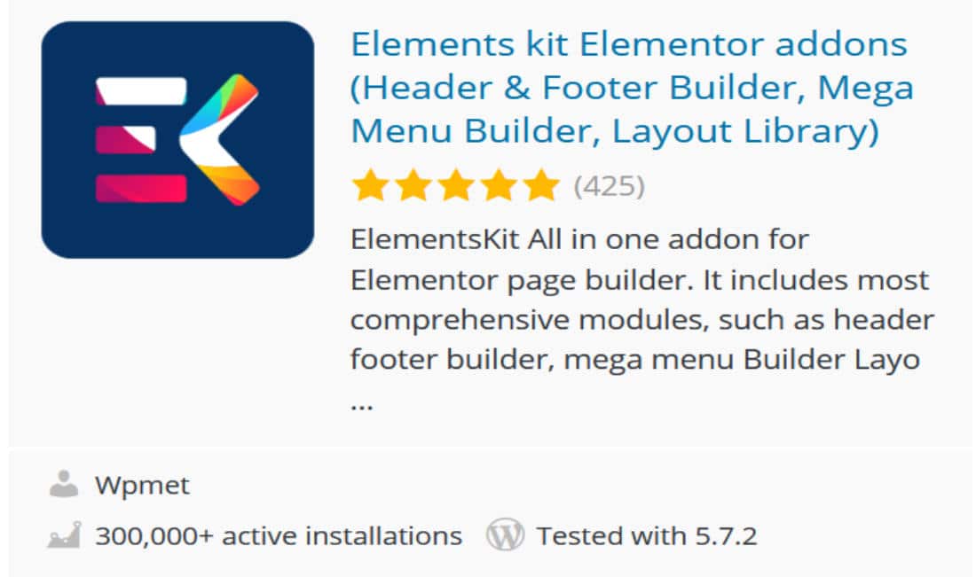 Elements kit Elementor addons